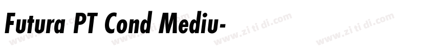 Futura PT Cond Mediu字体转换
